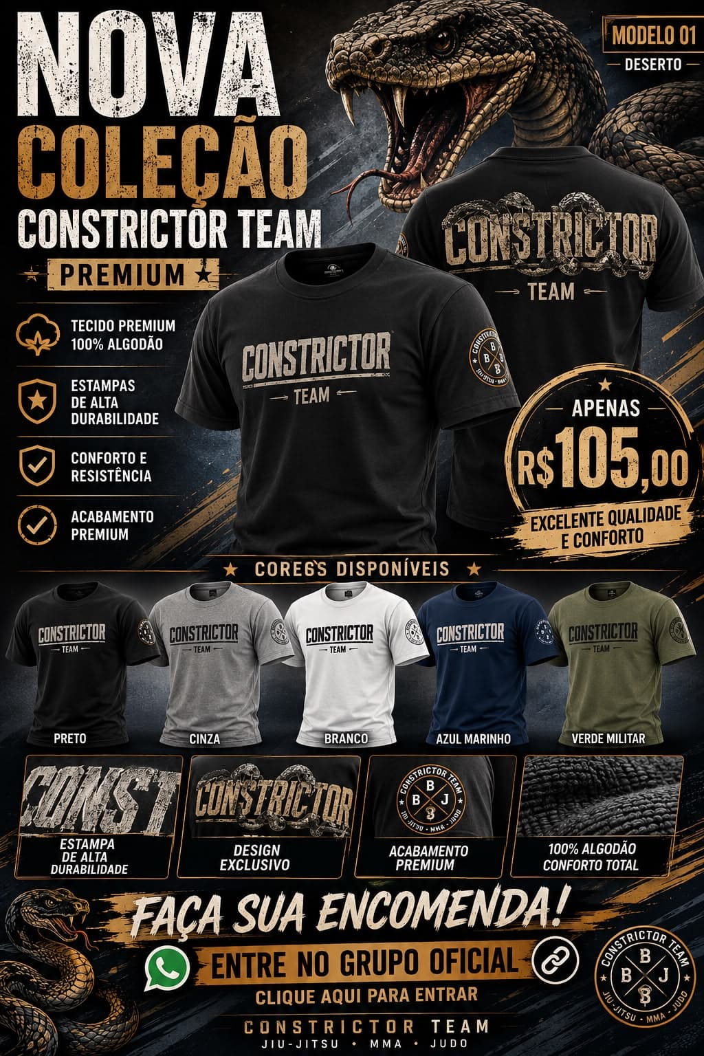 Loja Oficial Constrictor Team - Linha Completa de Produtos