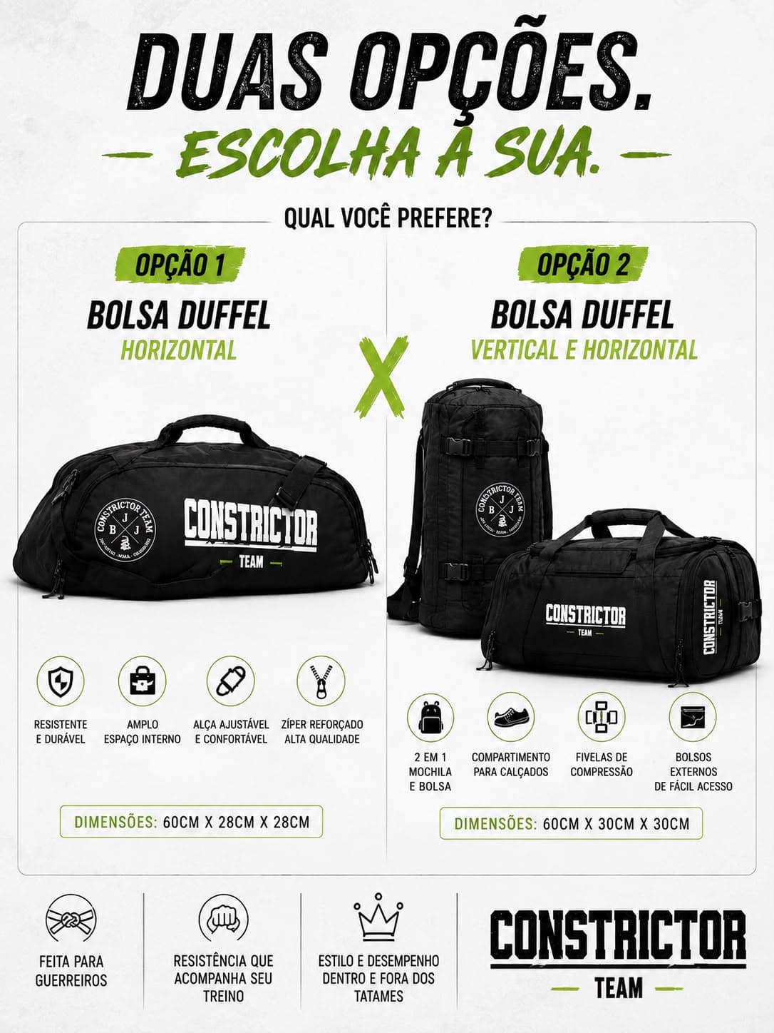 Mochilas e Bolsas Oficiais Constrictor Team