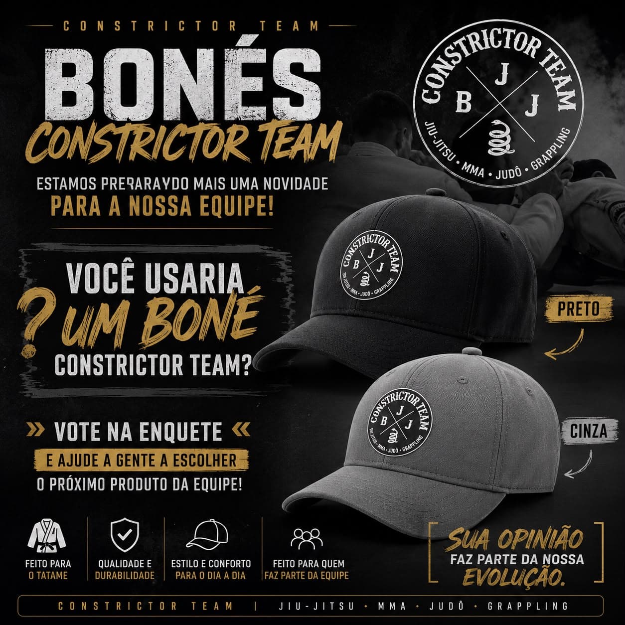 Bonés Oficiais Constrictor Team