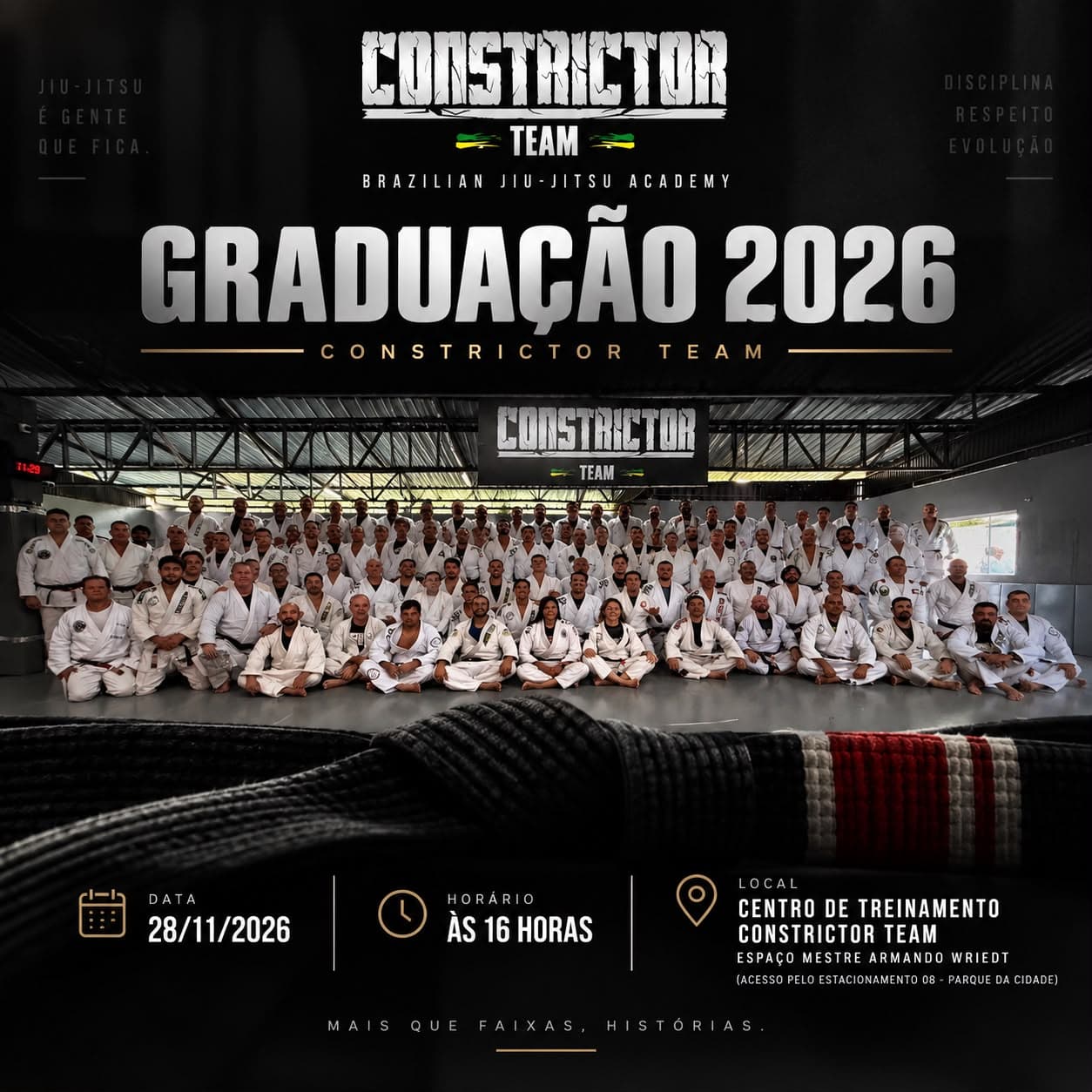 Graduação 2026 Constrictor Team - 28/11 às 16h